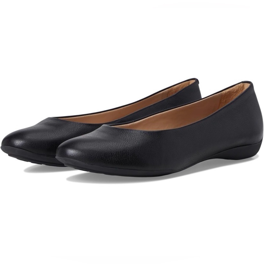 Marc Joseph New York, leather comfort ballet flats Black